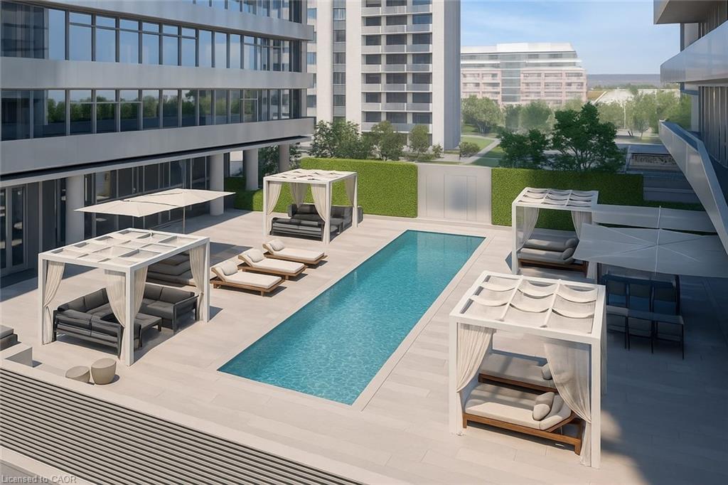 1219-163 Jackson Street W, Hamilton, ON - Outdoor With In Ground Pool