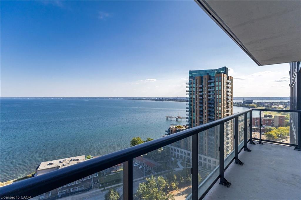 1805-370 Martha Street, Burlington, ON - Outdoor With Body Of Water With Balcony With View With Exterior
