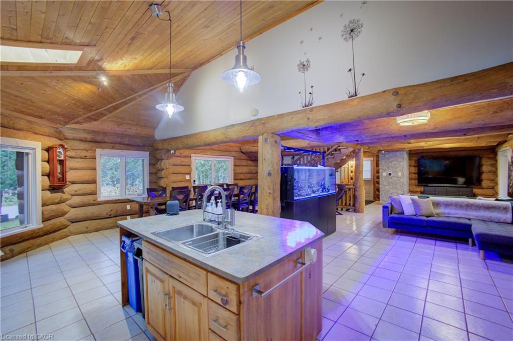 312302 Highway 6 Highway, Ayton, ON - Indoor Photo Showing Kitchen With Double Sink