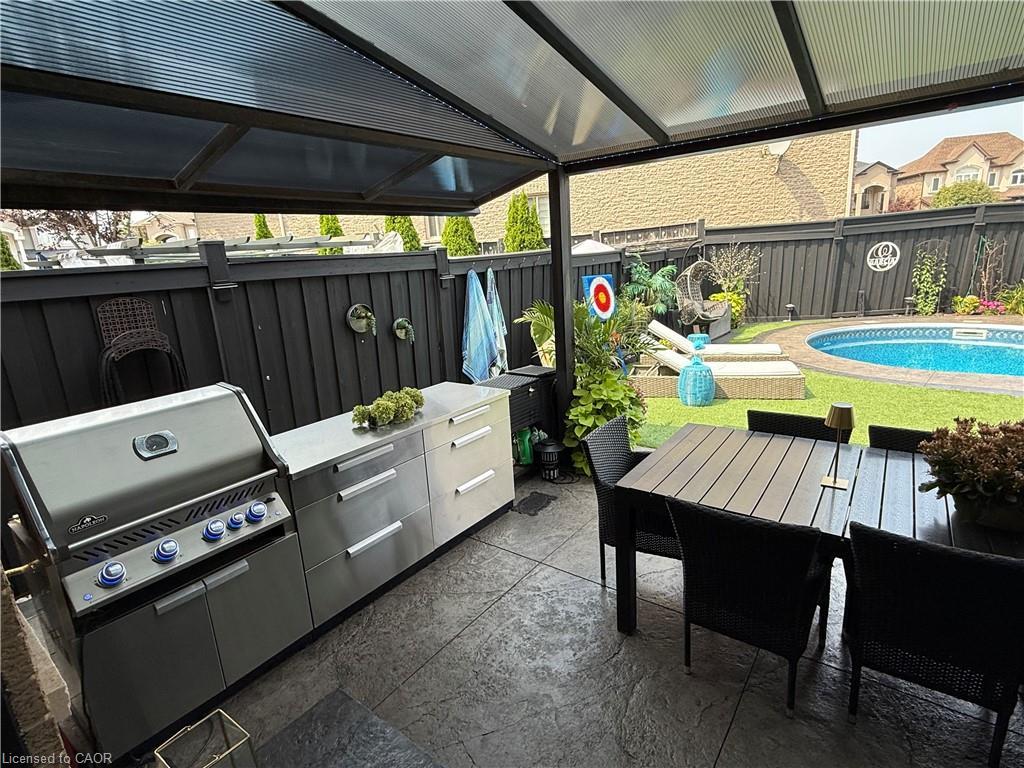 11 Donatello Court, Hamilton, ON - Outdoor With In Ground Pool With Deck Patio Veranda With Exterior