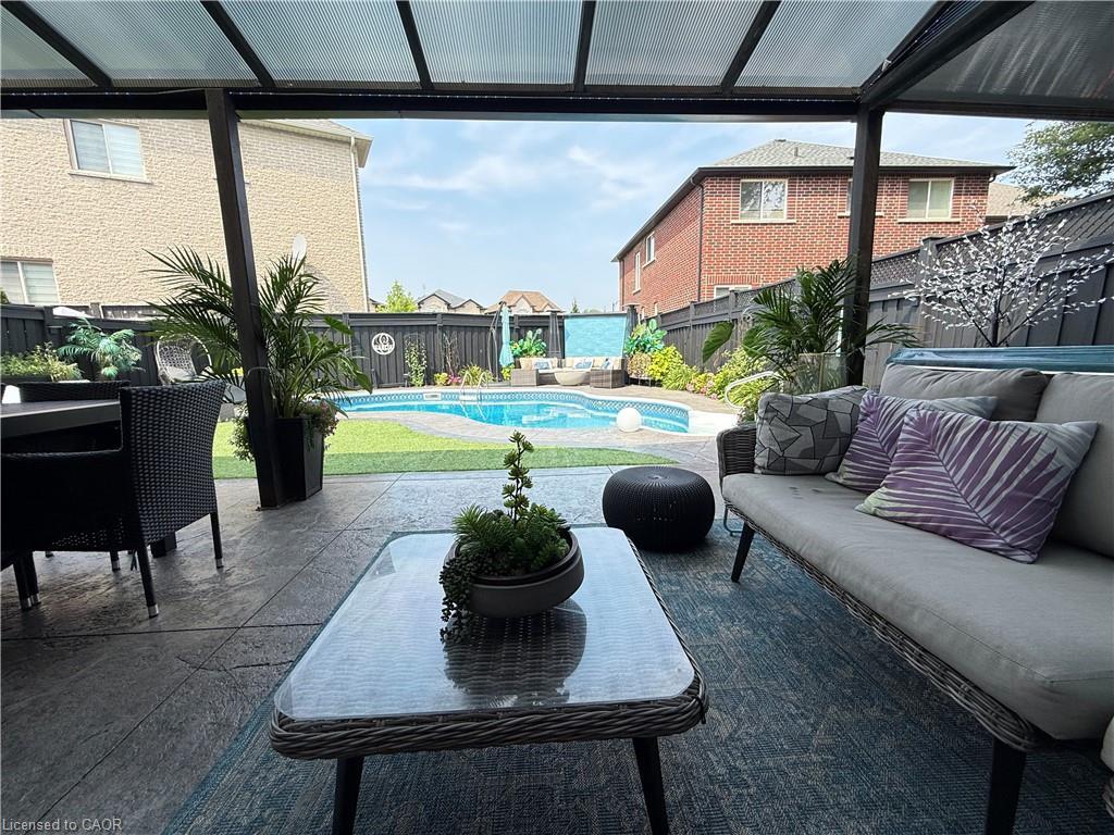 11 Donatello Court, Hamilton, ON - Outdoor With In Ground Pool With Deck Patio Veranda With Exterior