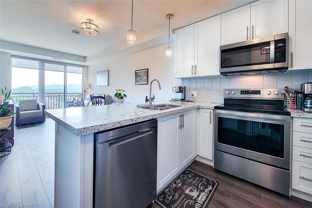 515-2750 King Street E, Hamilton, ON - Indoor Photo Showing Kitchen With Stainless Steel Kitchen