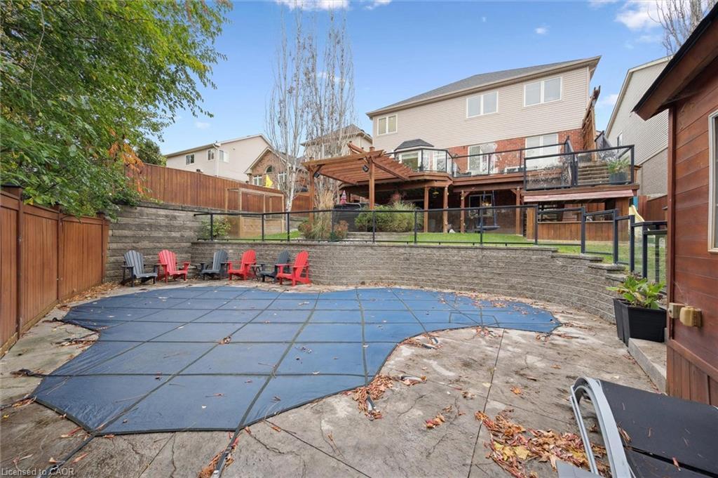 305 Pine Valley Drive, Kitchener, ON - Outdoor With In Ground Pool With Deck Patio Veranda