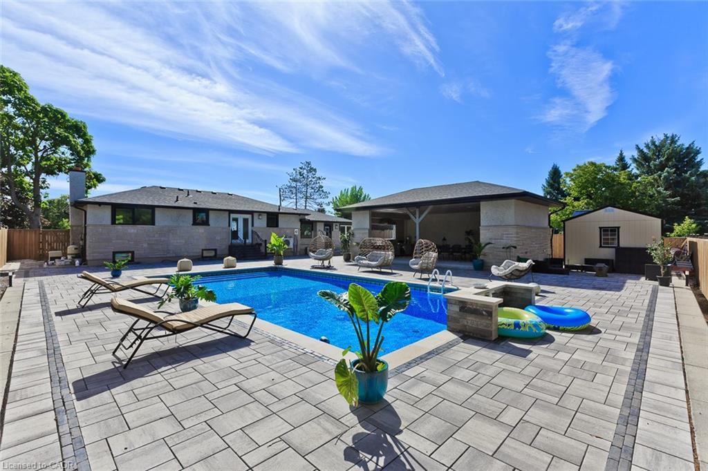 214 Ashford Drive, Barrie, ON - Outdoor With In Ground Pool With Backyard With Exterior