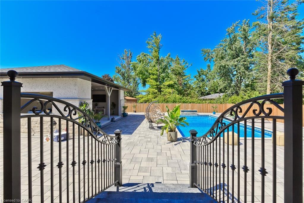 214 Ashford Drive, Barrie, ON - Outdoor With In Ground Pool