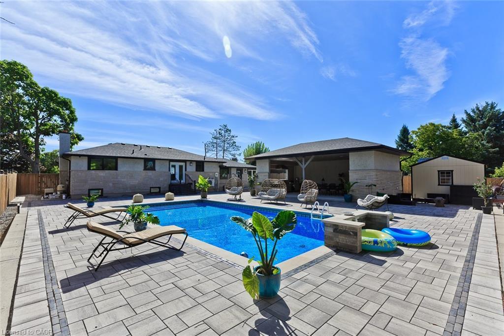 214 Ashford Drive, Barrie, ON - Outdoor With In Ground Pool With Backyard With Exterior