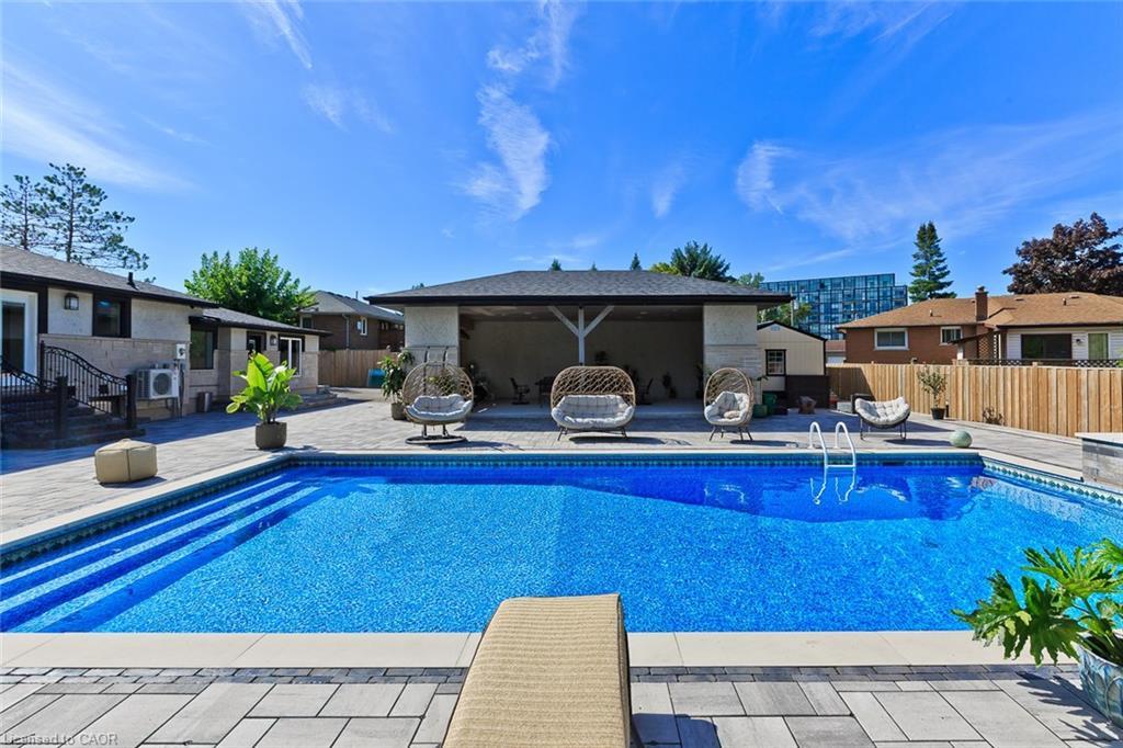 214 Ashford Drive, Barrie, ON - Outdoor With In Ground Pool With Backyard With Exterior