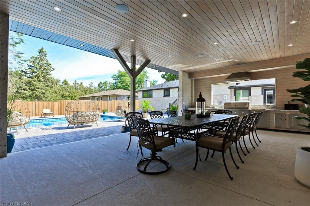 214 Ashford Drive, Barrie, ON - Outdoor With In Ground Pool With Exterior
