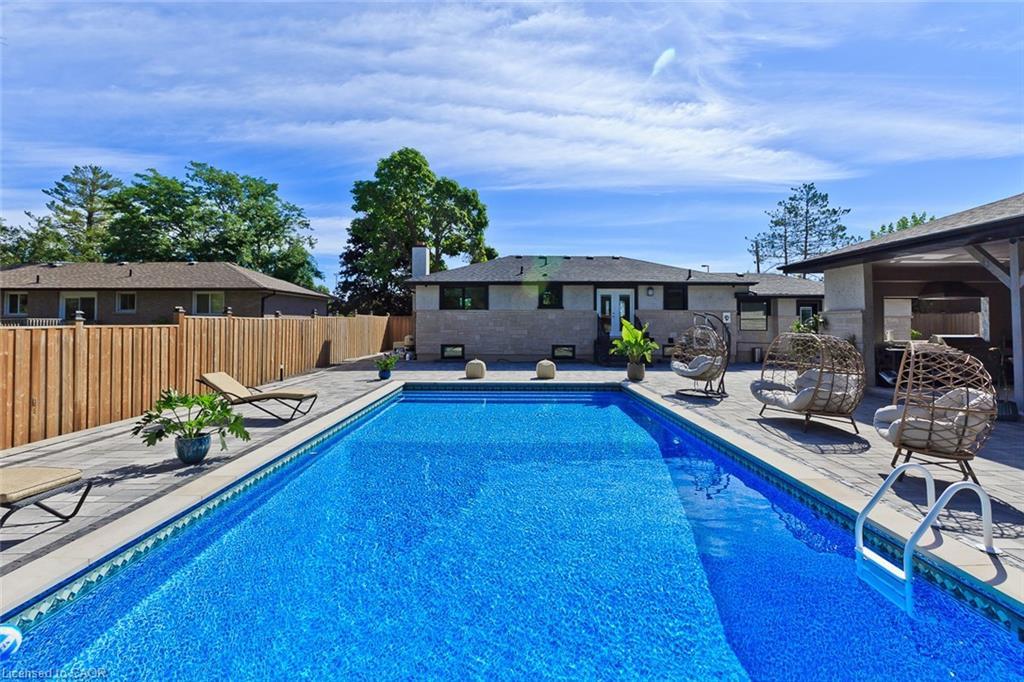214 Ashford Drive, Barrie, ON - Outdoor With In Ground Pool With Backyard With Exterior