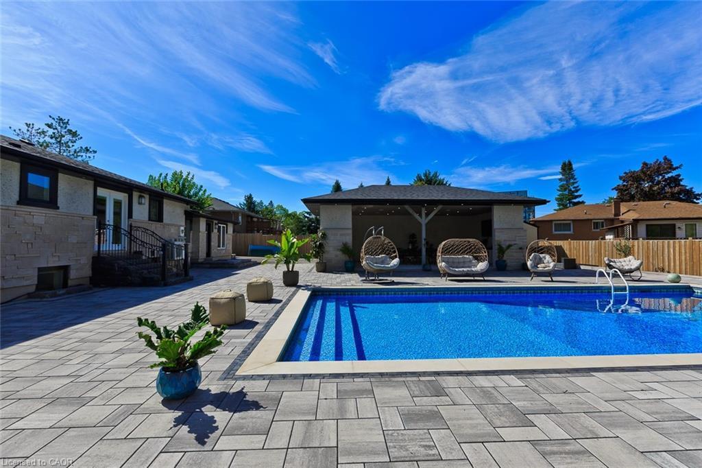 214 Ashford Drive, Barrie, ON - Outdoor With In Ground Pool