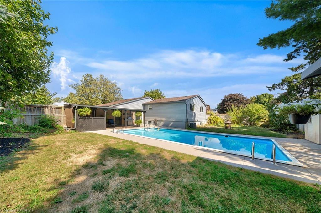 23 Bismark Drive, Cambridge, ON - Outdoor With In Ground Pool With Backyard