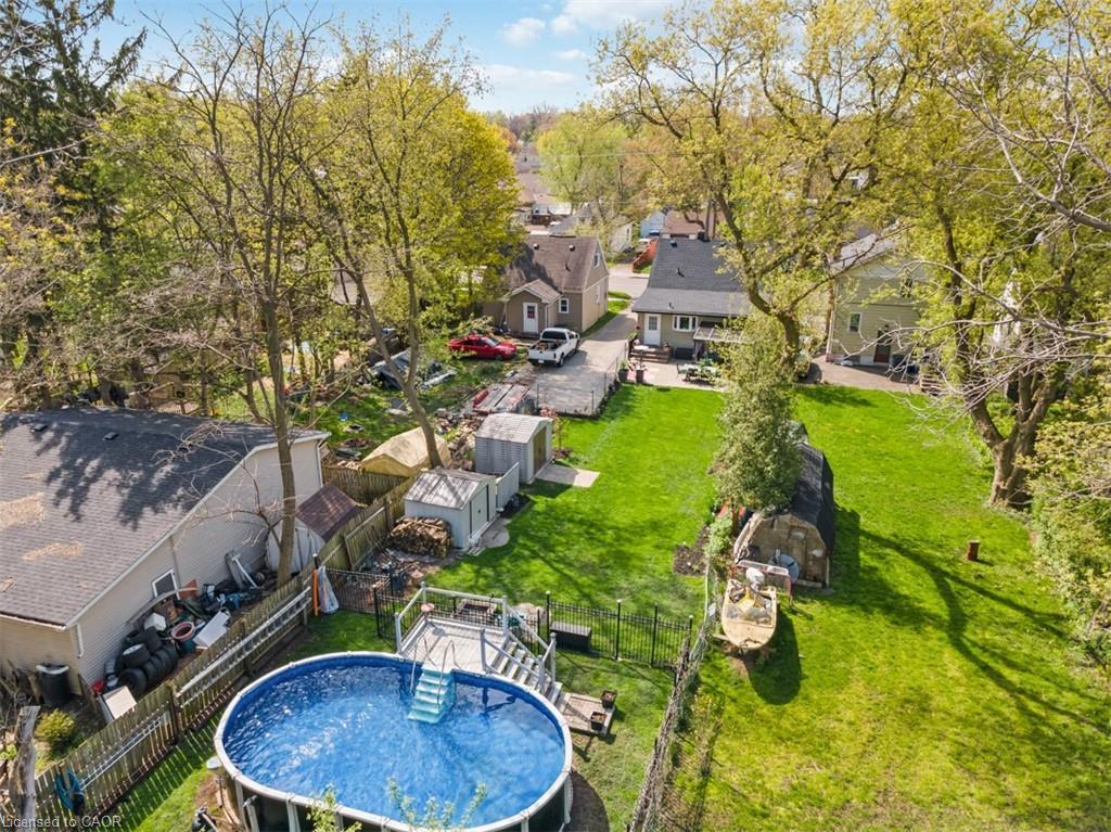 272 Grey Street, Brantford, ON - Outdoor With Above Ground Pool