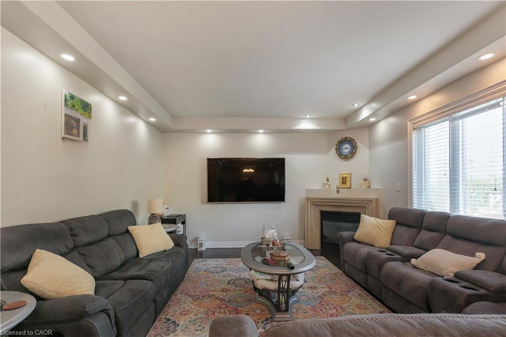 254 Rymal Road W, Hamilton, ON - Indoor Photo Showing Living Room With Fireplace