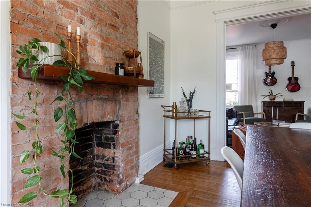 189 West Avenue N, Hamilton, ON - Indoor Photo Showing Other Room With Fireplace