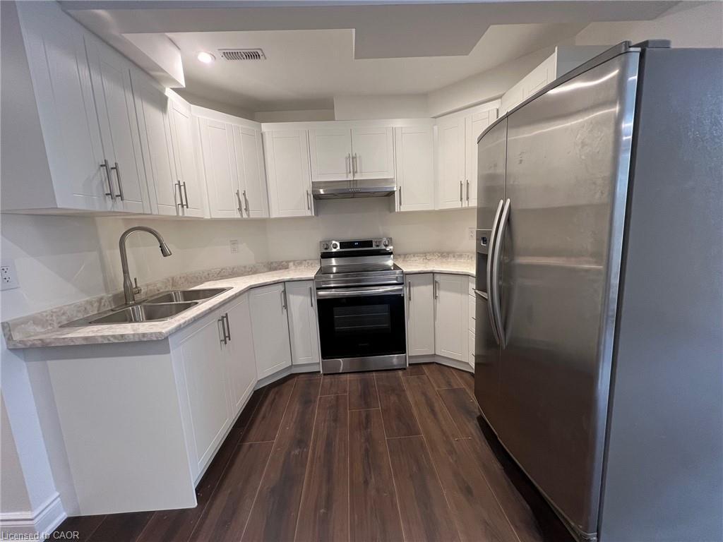Lower Level-147 Bocelli Crescent, Hamilton, ON - Indoor Photo Showing Kitchen With Stainless Steel Kitchen With Double Sink