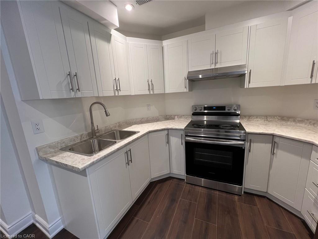 Lower Level-147 Bocelli Crescent, Hamilton, ON - Indoor Photo Showing Kitchen With Double Sink