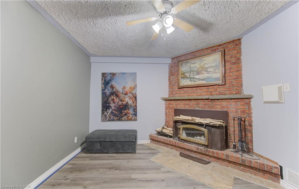 320 Country Hill Drive, Kitchener, ON - Indoor Photo Showing Living Room With Fireplace
