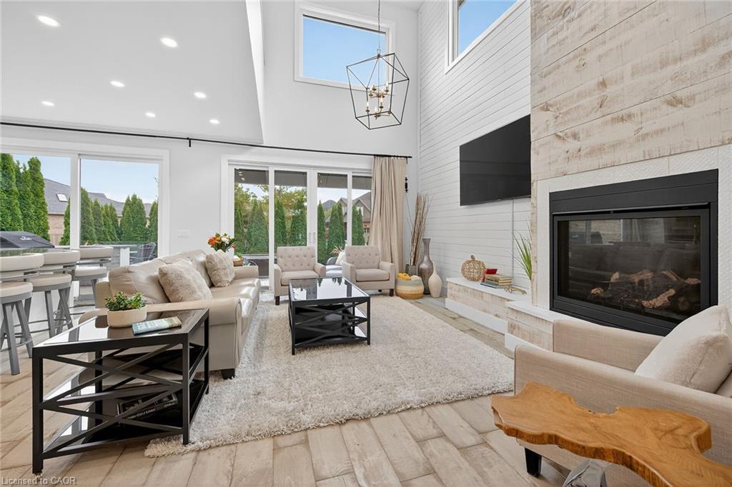 21-80 New Lakeshore Road, Port Dover, ON - Indoor Photo Showing Living Room With Fireplace