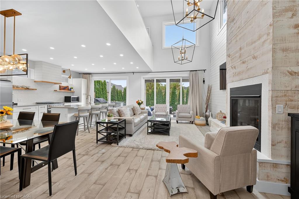 21-80 New Lakeshore Road, Port Dover, ON - Indoor Photo Showing Living Room With Fireplace