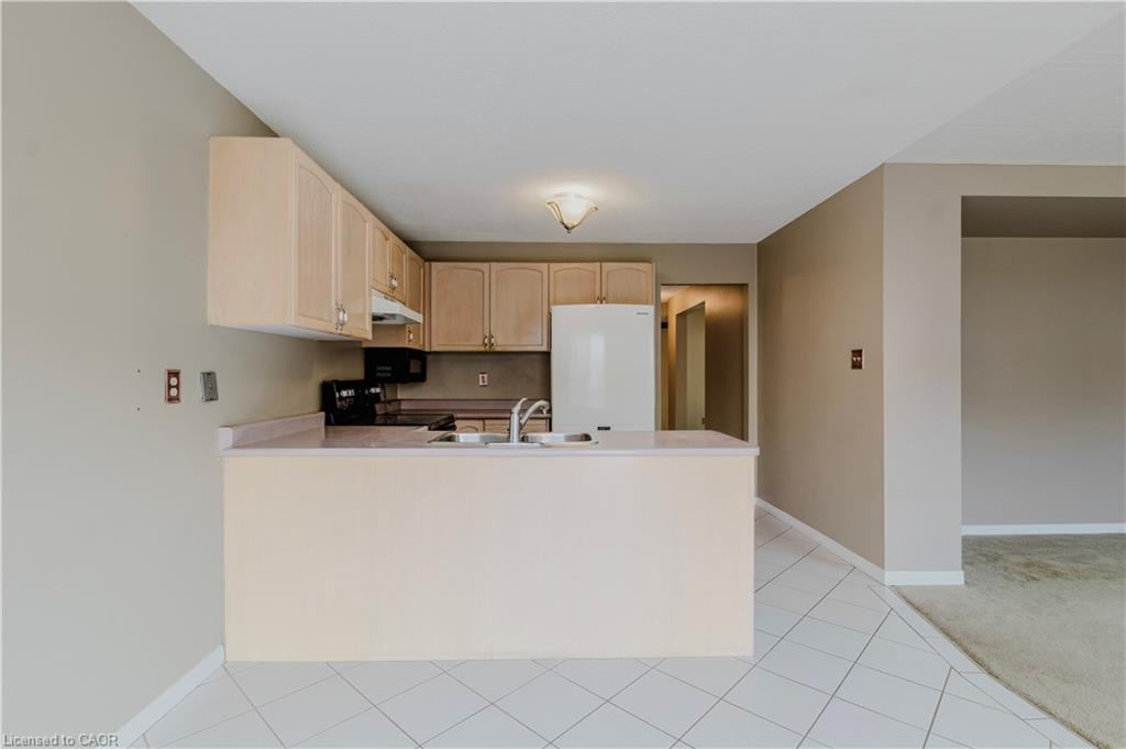 195 Duncairn Crescent, Hamilton, ON - Indoor Photo Showing Kitchen With Double Sink