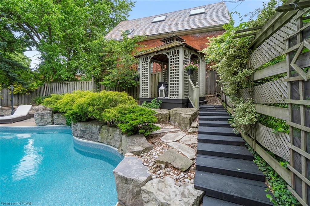 381 Queen Street S, Hamilton, ON - Outdoor With In Ground Pool