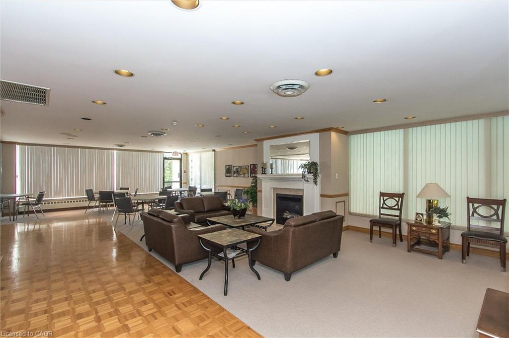 702-6 Willow Street, Waterloo, ON - Indoor With Fireplace