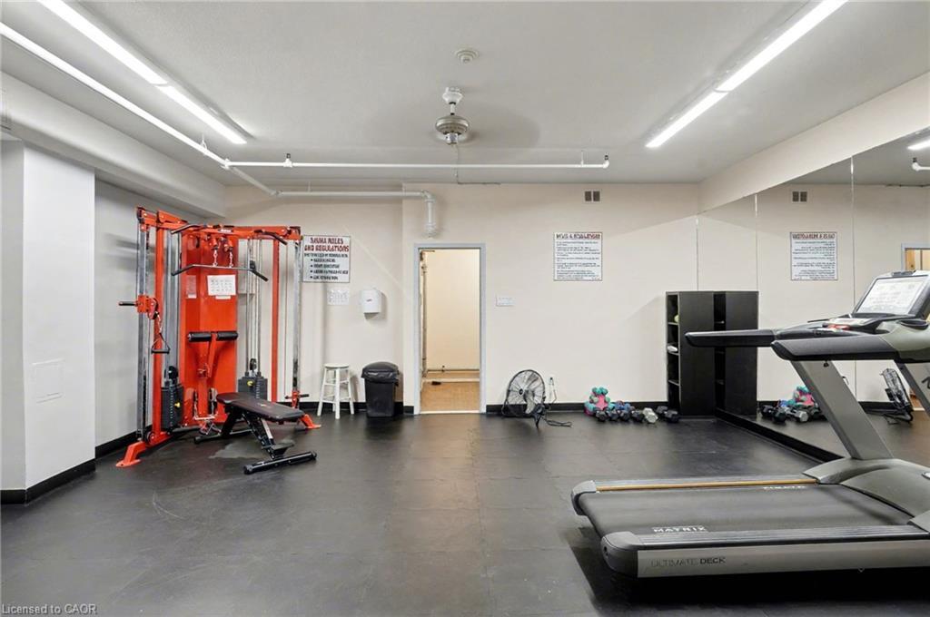 1001-15 Nicklaus Drive, Hamilton, ON - Indoor Photo Showing Gym Room