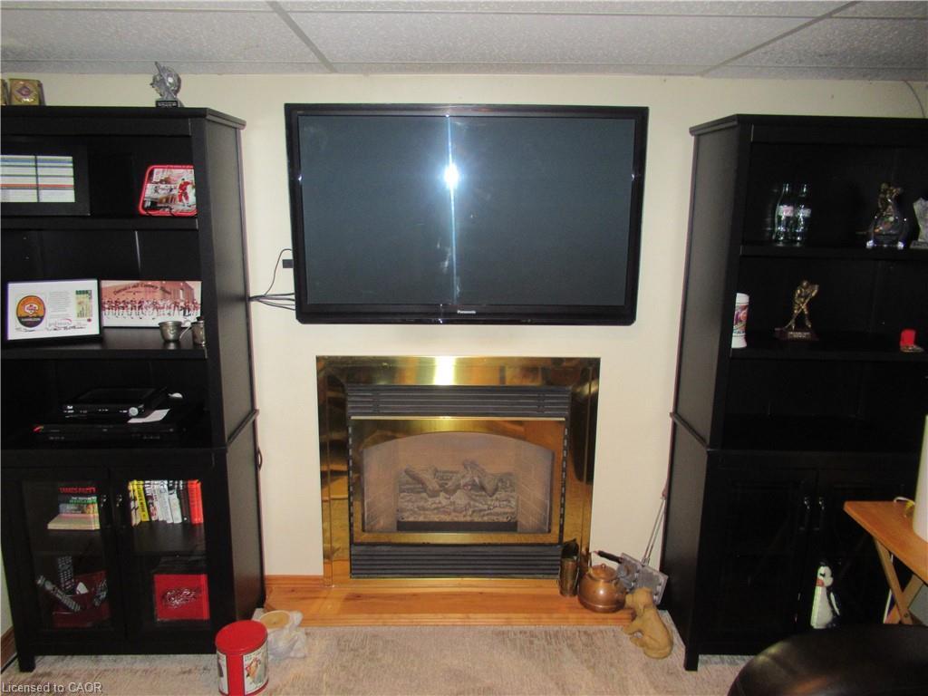 1 Agawam Court, Stoney Creek, ON - Indoor Photo Showing Living Room With Fireplace