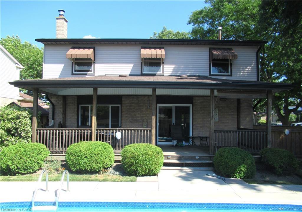 1 Agawam Court, Stoney Creek, ON - Outdoor With In Ground Pool With Deck Patio Veranda
