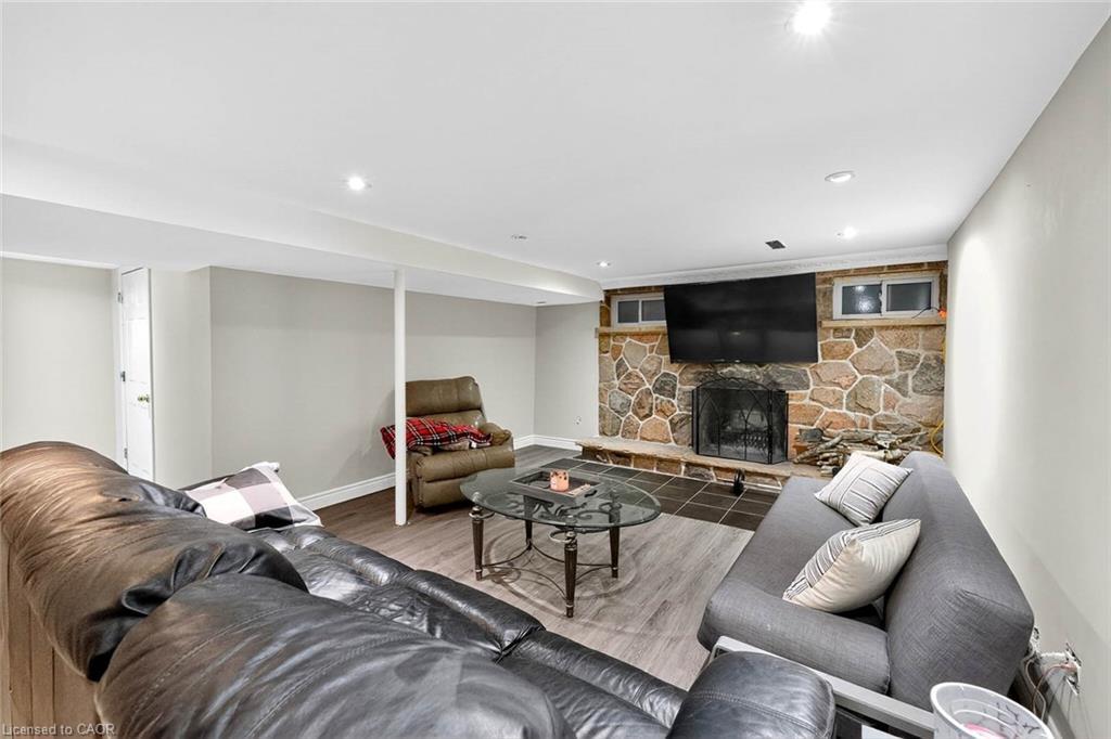 14 Caledon Crescent, Brampton, ON - Indoor Photo Showing Living Room With Fireplace