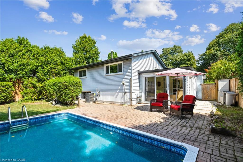 532 Elwood Road, Burlington, ON - Outdoor With In Ground Pool With Deck Patio Veranda