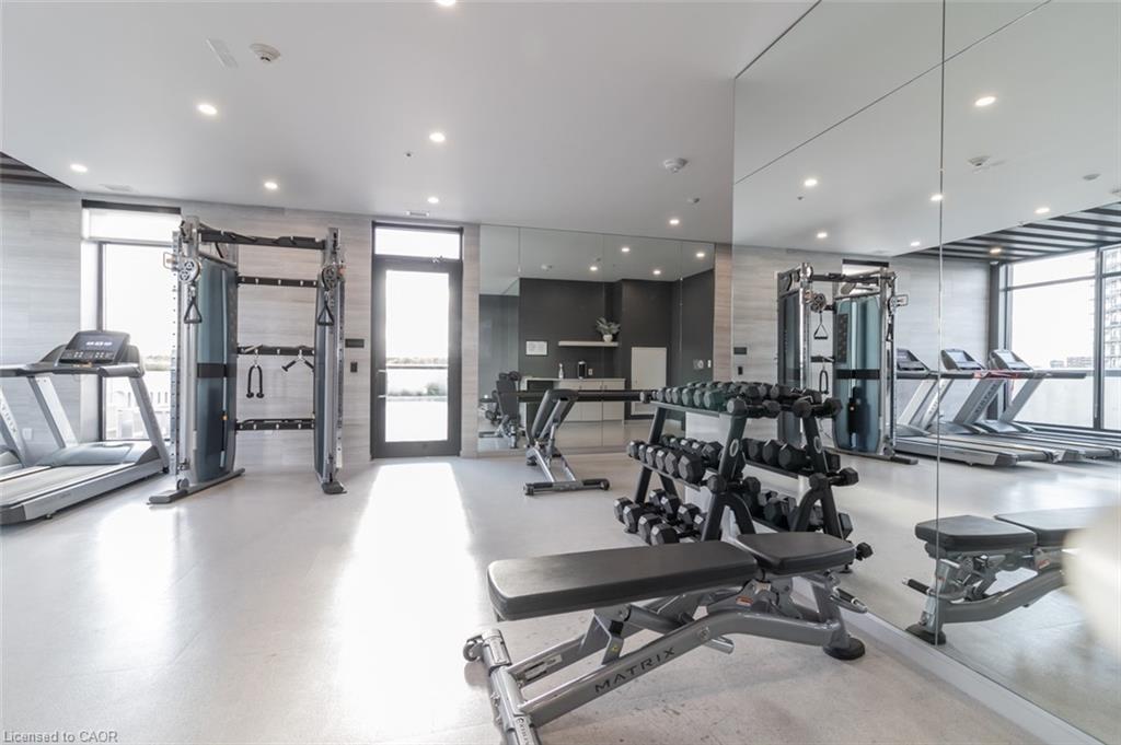 1803-181 King Street S, Waterloo, ON - Indoor Photo Showing Gym Room