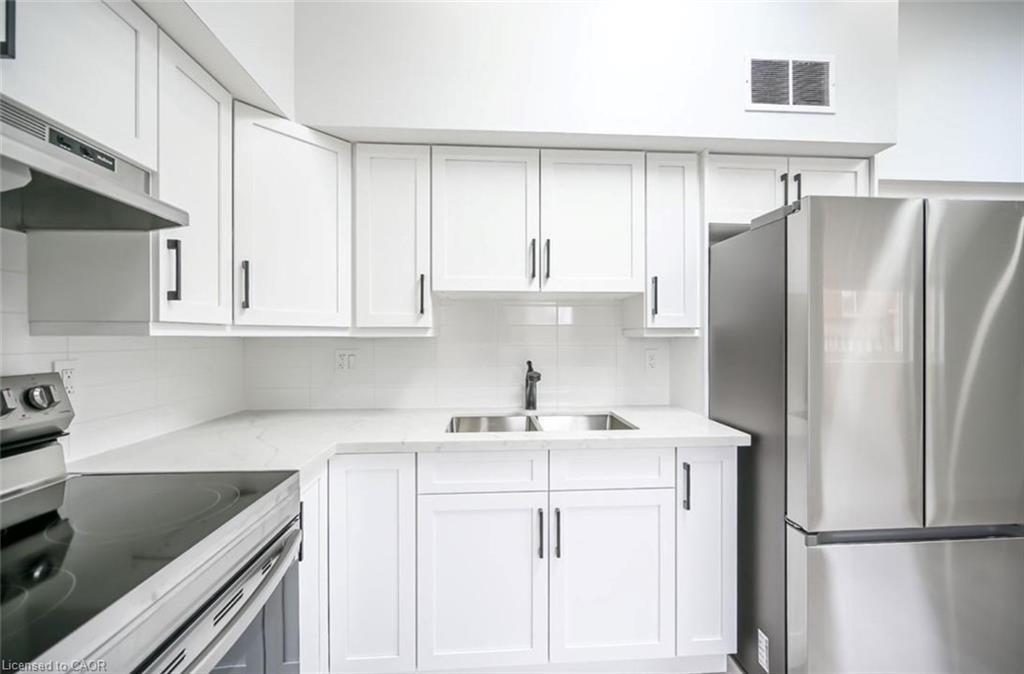 2-7 Chester Road, Hamilton, ON - Indoor Photo Showing Kitchen With Double Sink