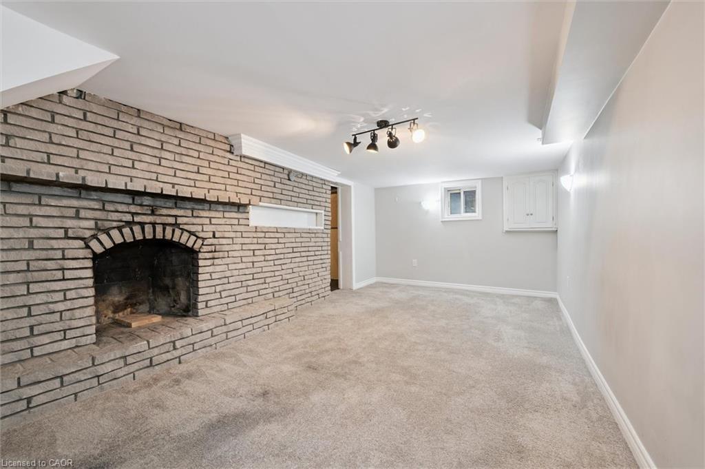 41 Rose Street, Kitchener, ON - Indoor With Fireplace