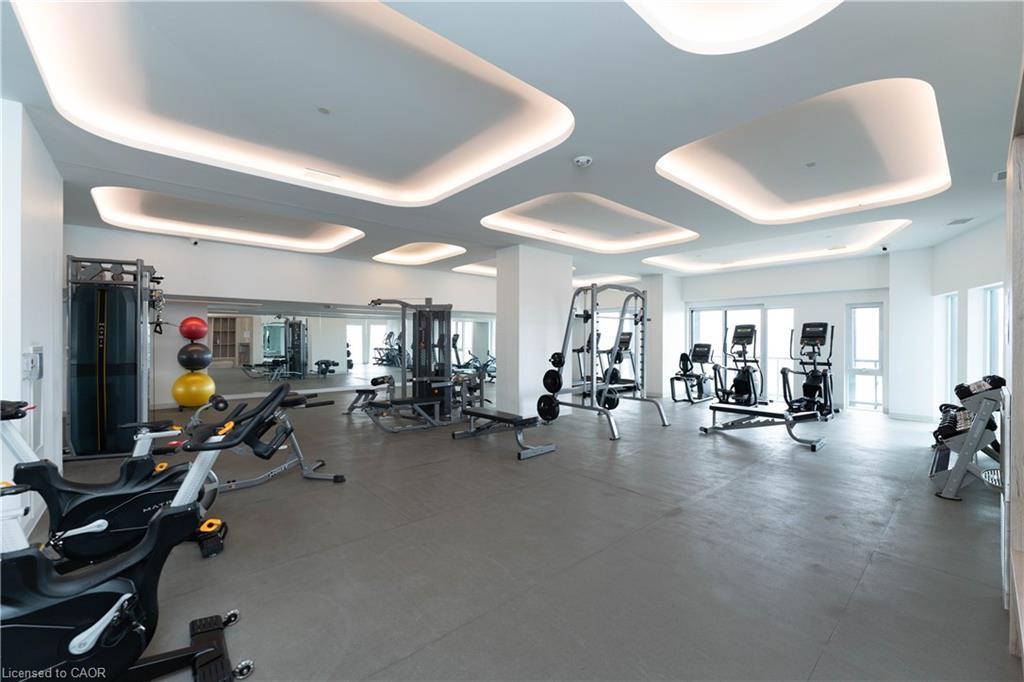 B317-3200 Dakota Common, Burlington, ON - Indoor Photo Showing Gym Room