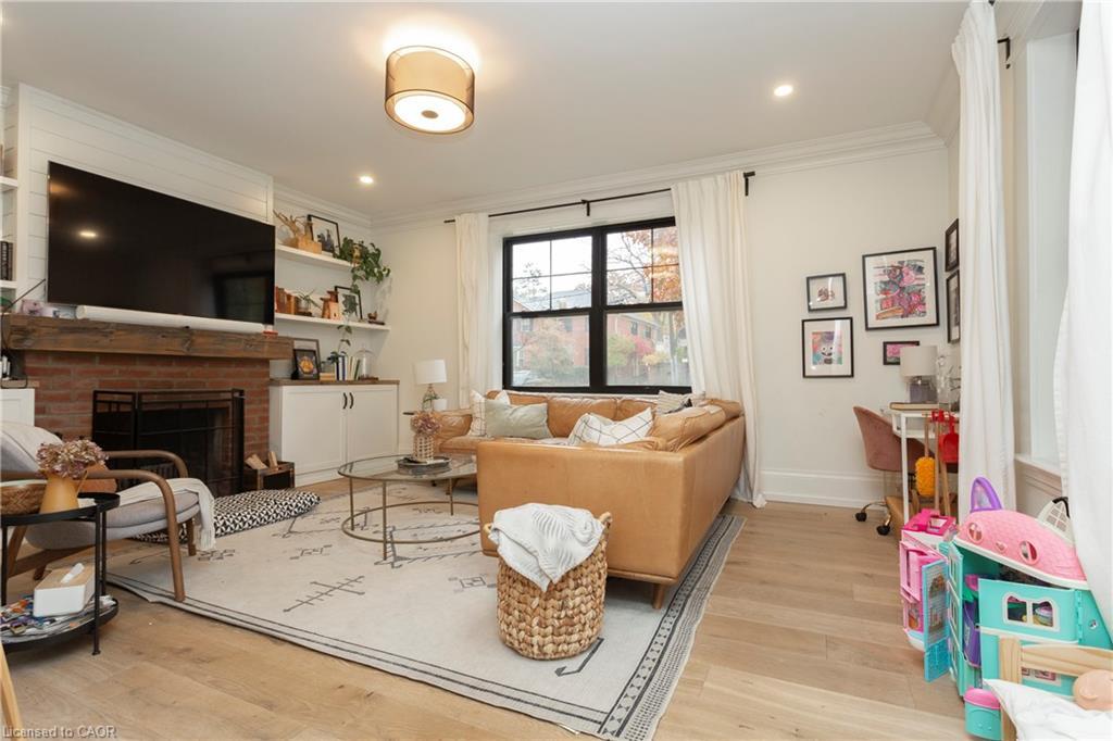 1406 Ontario Street, Burlington, ON - Indoor Photo Showing Other Room With Fireplace