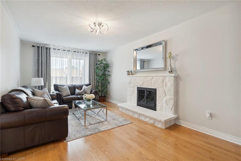 1902 Beechknoll Avenue, Mississauga, ON - Indoor Photo Showing Living Room With Fireplace