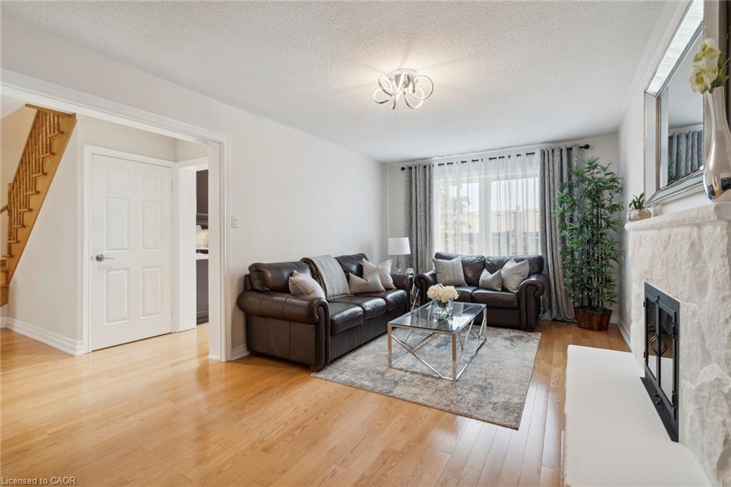 1902 Beechknoll Avenue, Mississauga, ON - Indoor Photo Showing Living Room With Fireplace