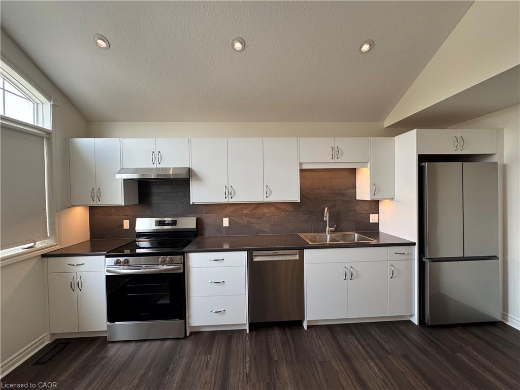 2-15 Helena Feasby Street, Kitchener, ON - Indoor Photo Showing Kitchen With Stainless Steel Kitchen With Double Sink