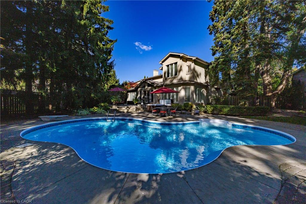 1338 Prince Albert Court, Mississauga, ON - Outdoor With In Ground Pool With Backyard