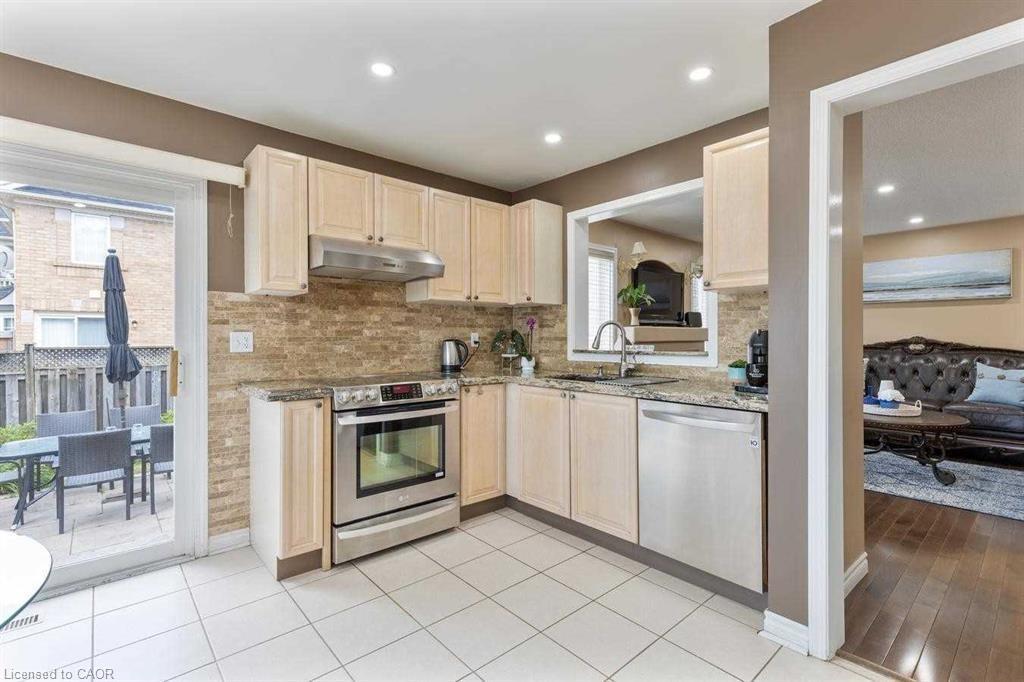 3875 Thomas Street, Mississauga, ON - Indoor Photo Showing Kitchen With Stainless Steel Kitchen