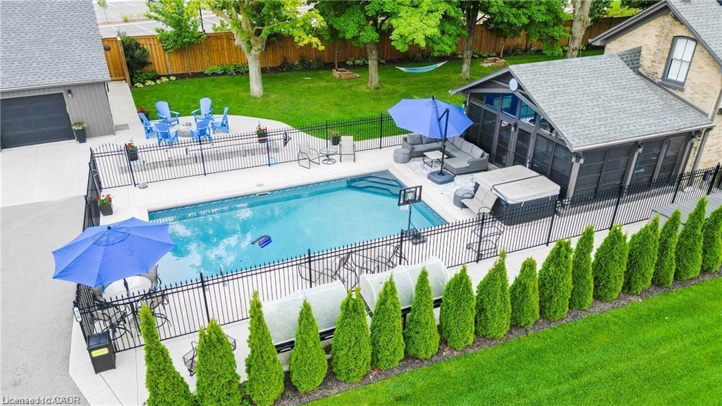 920 Orr Court, Kitchener, ON - Outdoor With In Ground Pool With Backyard