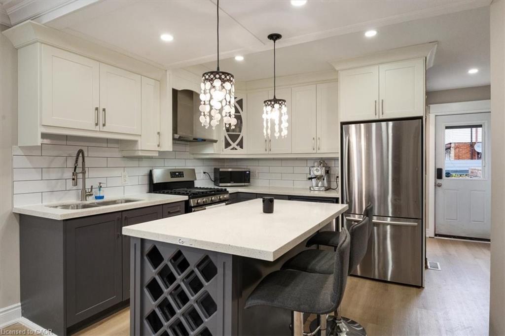 171 Britannia Avenue, Hamilton, ON - Indoor Photo Showing Kitchen With Upgraded Kitchen