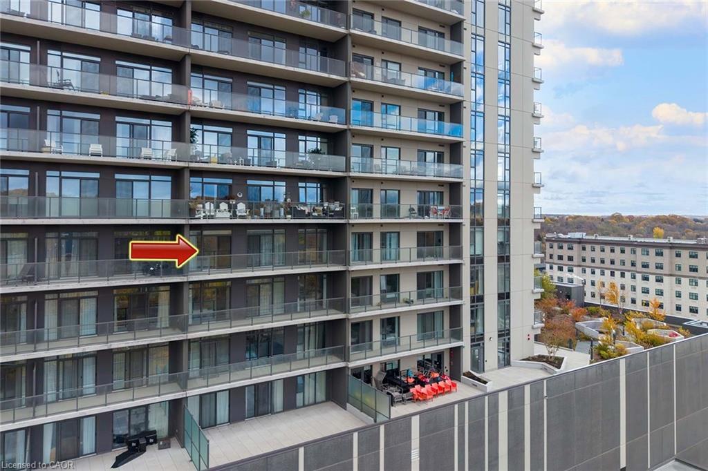 910-15 Glebe Street, Waterloo, ON - Outdoor With Balcony With Facade