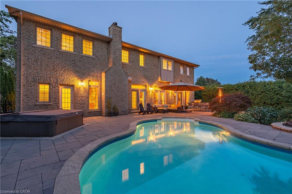 266 Tracina Drive, Oakville, ON - Outdoor With In Ground Pool With Deck Patio Veranda With Backyard