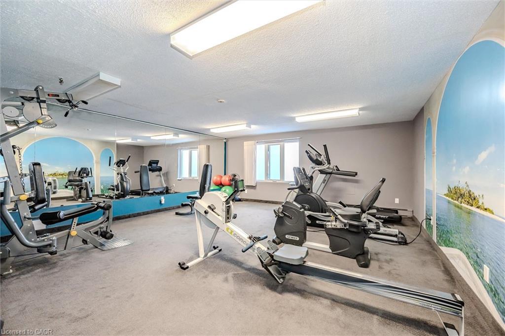 210-279 Chandler Drive, Kitchener, ON - Indoor Photo Showing Gym Room