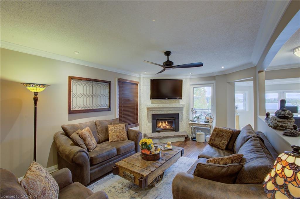 109 Professor'S Lake Parkway, Brampton, ON - Indoor Photo Showing Living Room With Fireplace