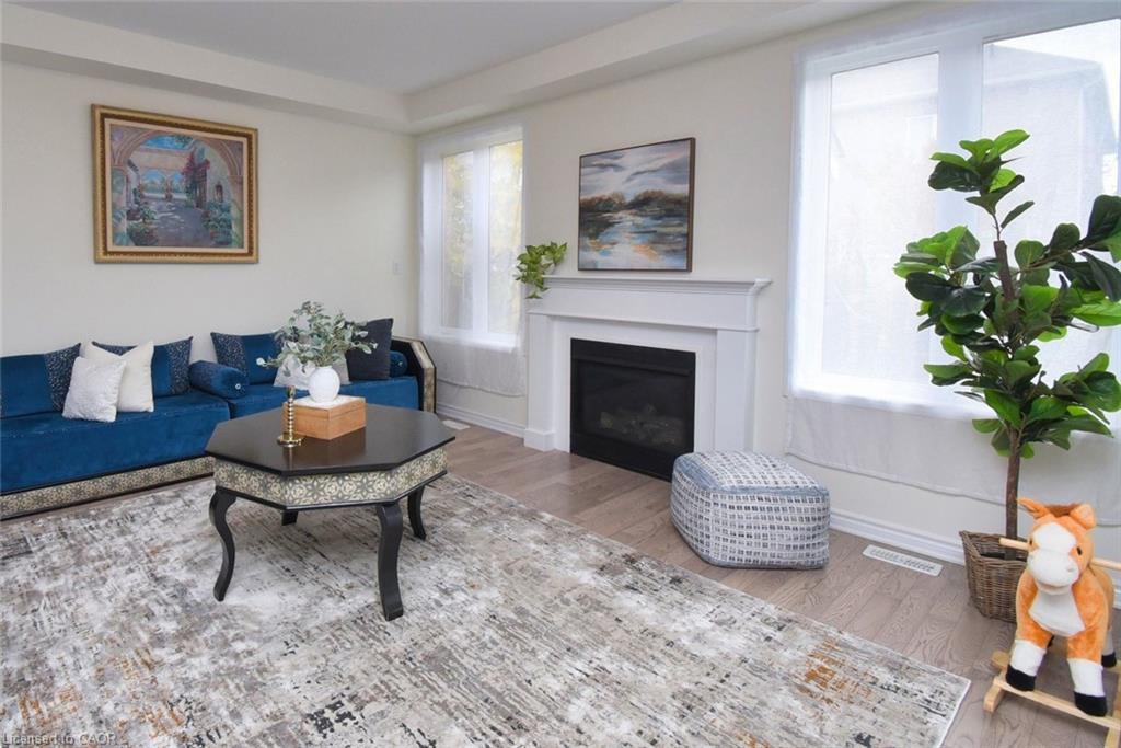56 Forest Ridge Drive, Waterdown, ON - Indoor Photo Showing Living Room With Fireplace