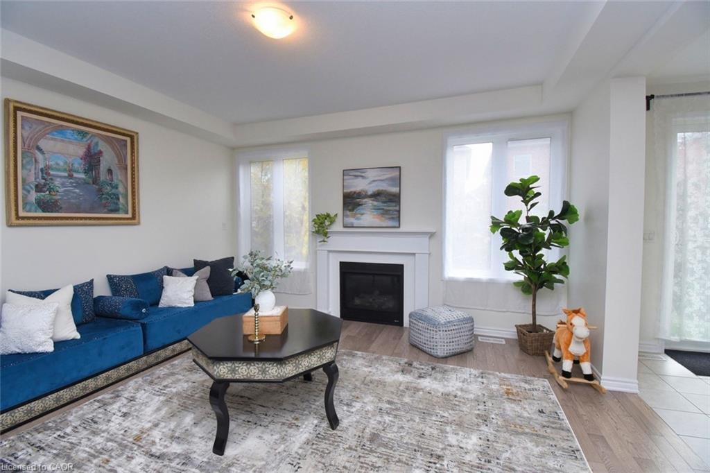 56 Forest Ridge Drive, Waterdown, ON - Indoor Photo Showing Living Room With Fireplace
