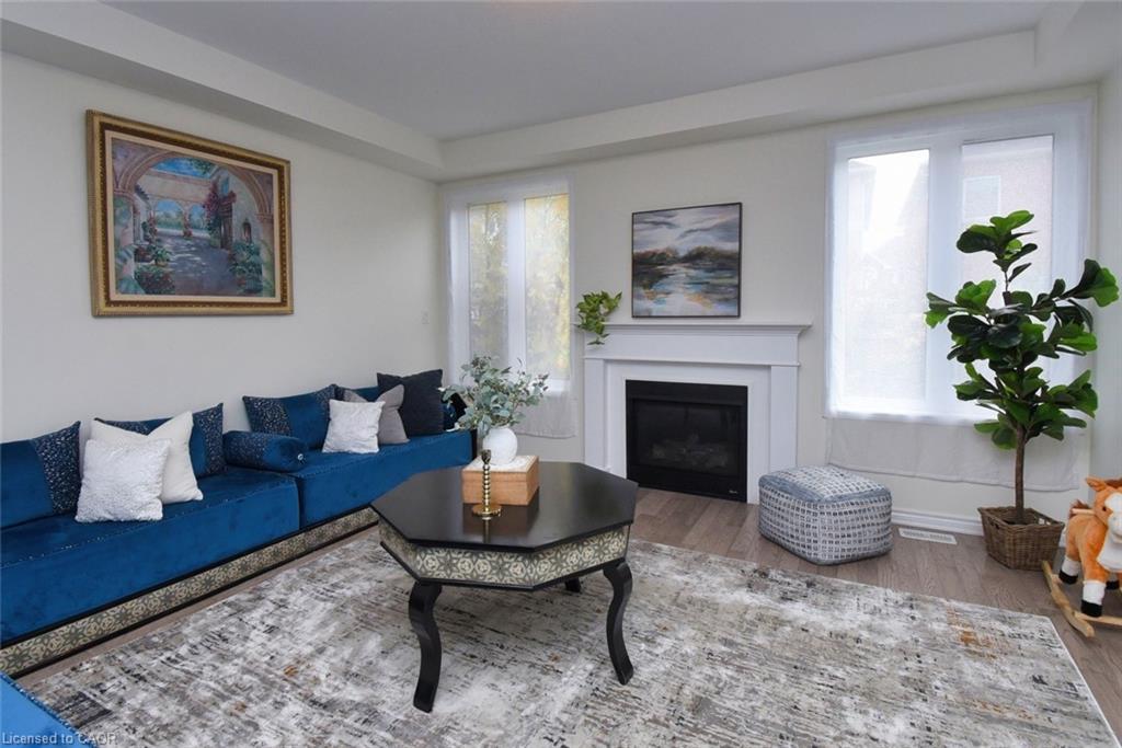 56 Forest Ridge Drive, Waterdown, ON - Indoor Photo Showing Living Room With Fireplace